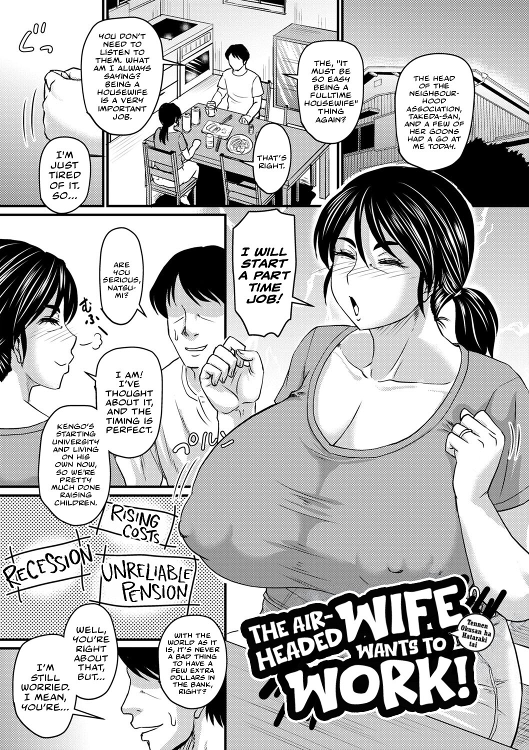 Hentai Manga Comic-The Airheaded Wife Wants To Work!-Read-1